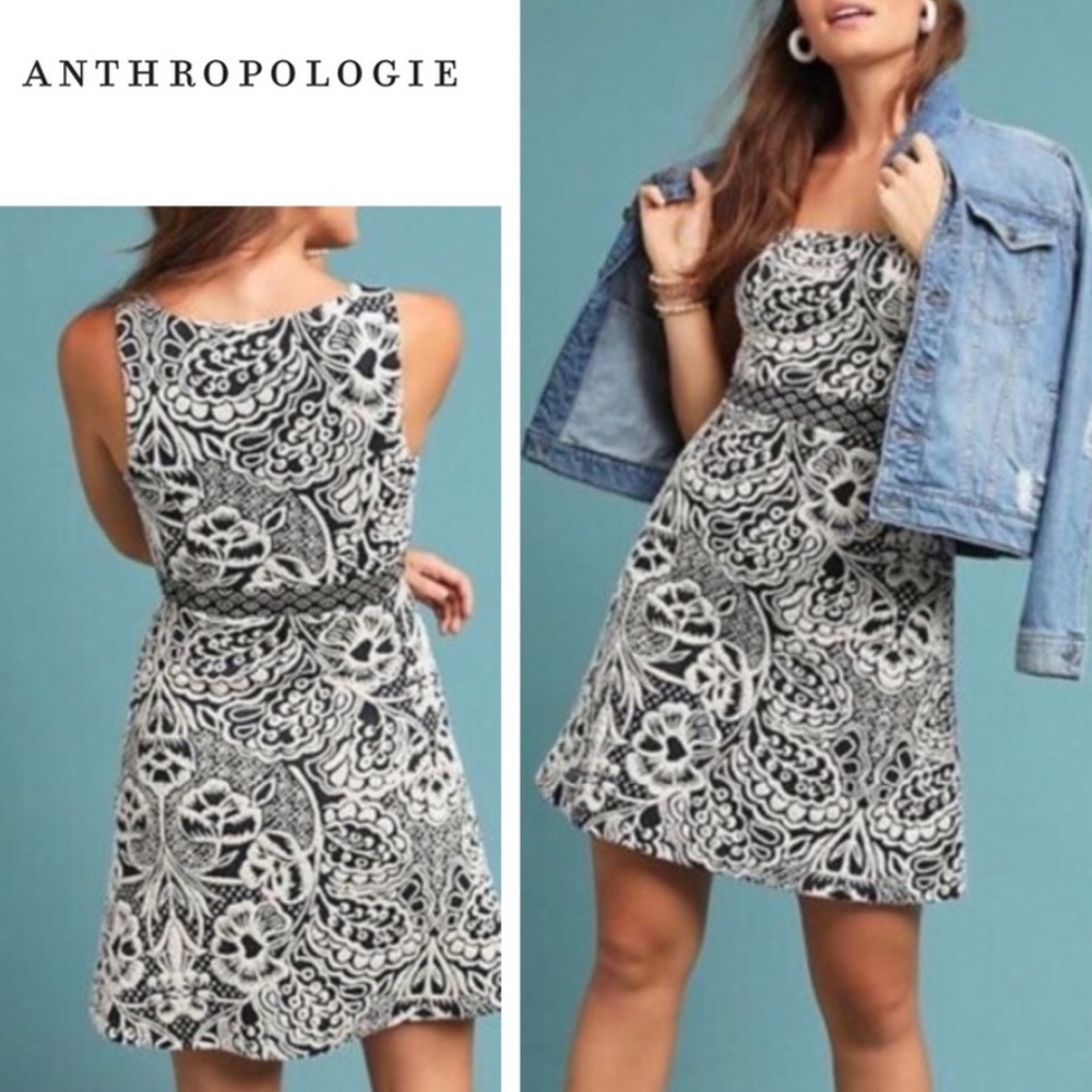 Anthropologie ett:twa Valery Structured Knit Dress, Size L